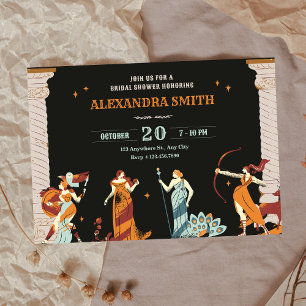 Mythology goddes Heroes  Invitation