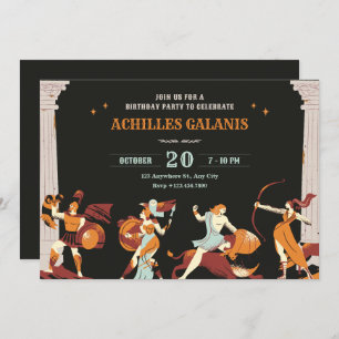 Mythology Heroes Invitation