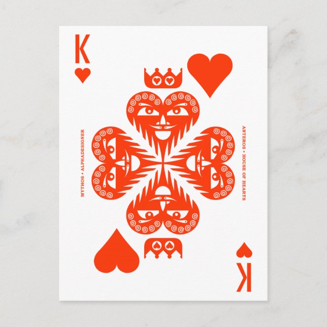 Mythos Anteros King of Hearts Postcard (Front)