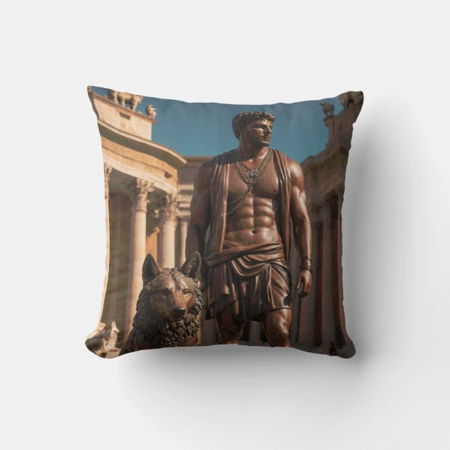 Myths & Legends: Romulus and Remus Cushion (Front)