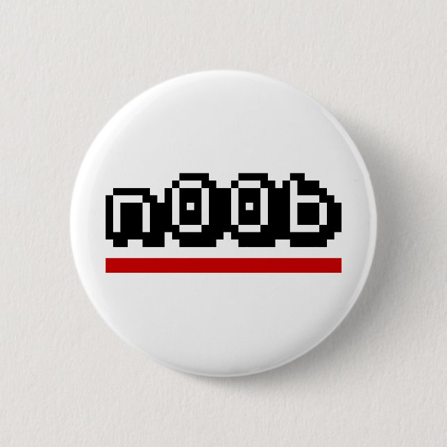 n00b 6 cm round badge (Front)