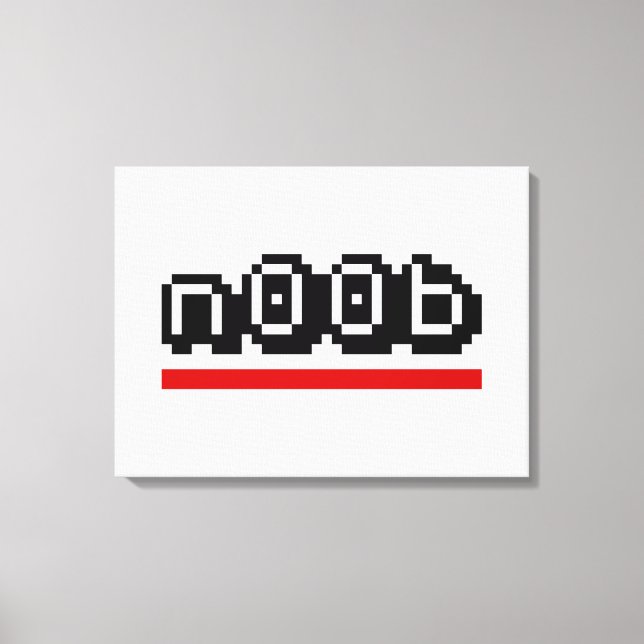 n00b canvas print (Front)