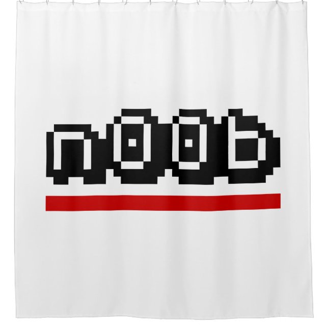 n00b shower curtain (Front)