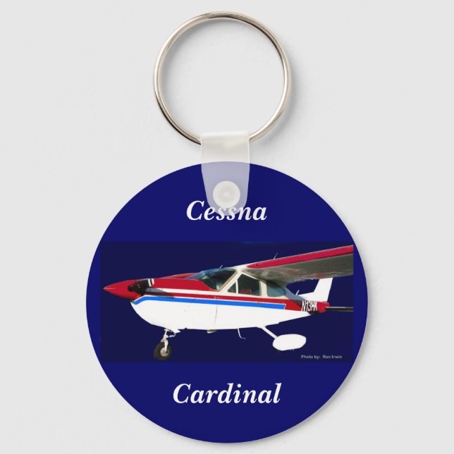 N13HK Portrait, Cessna, Cardinal Key Ring (Front)