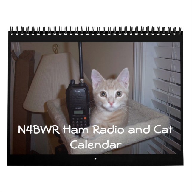 N4BWR Ham Radio and Cat Calendar (Cover)