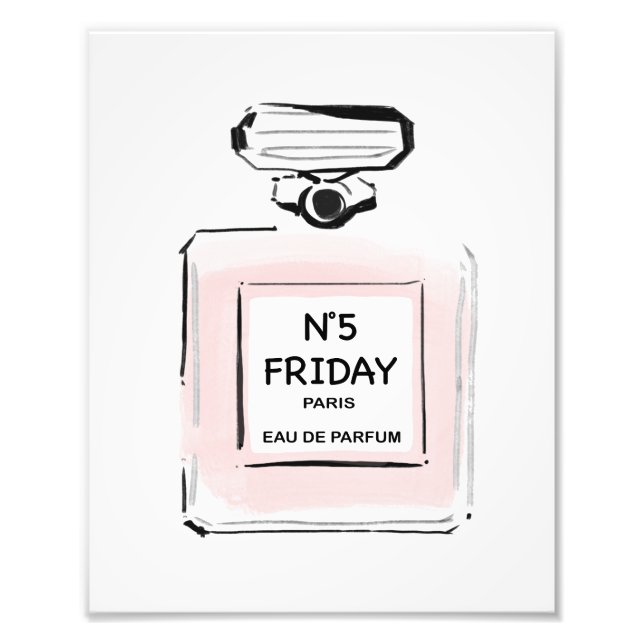 N5 Friday Paris  Parfume Photo Print (Front)