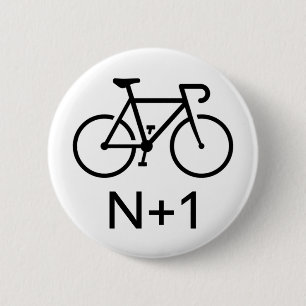 N+1 Bike 6 Cm Round Badge
