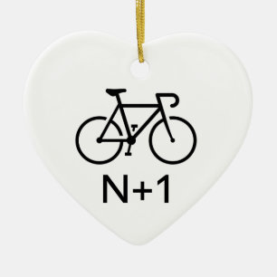 N+1 Bike Ceramic Ornament