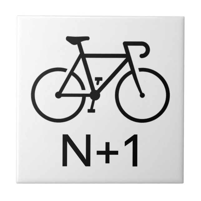 N+1 Bike Ceramic Tile (Front)
