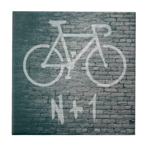 N+1 Bike Graffiti Tile