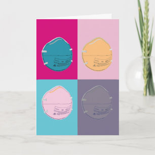 N-95 Mask Pop Art Style Card