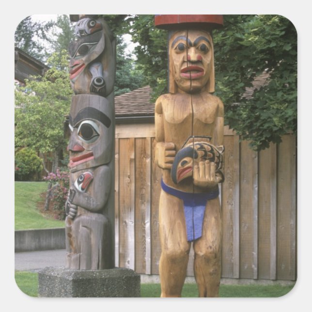 N.A., Canada, British Columbia, Vancouver 2 Square Sticker (Front)