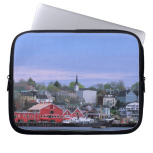 N.A. Canada, Nova Scotia. A view of Lunenburg, a Laptop Sleeve