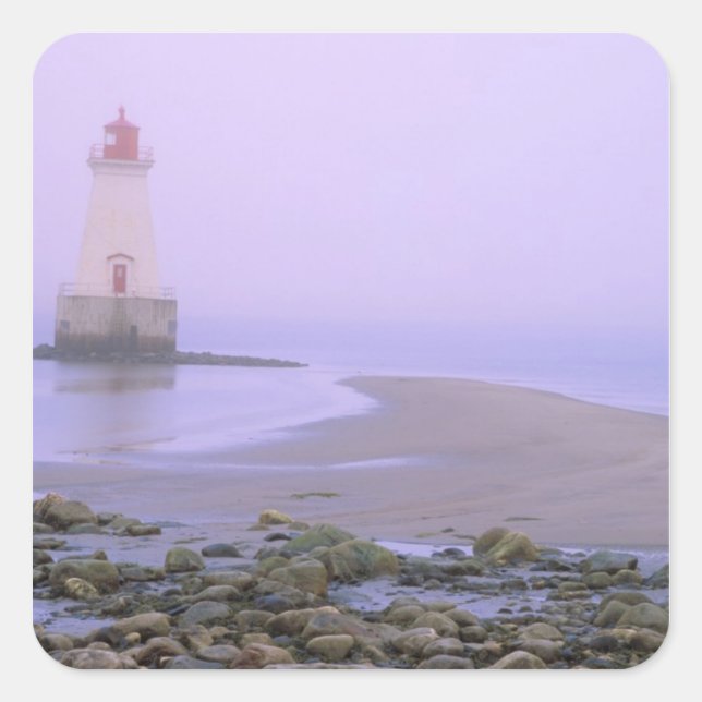 N.A. Canada, Nova Scotia, Shelburne County. 3 Square Sticker (Front)