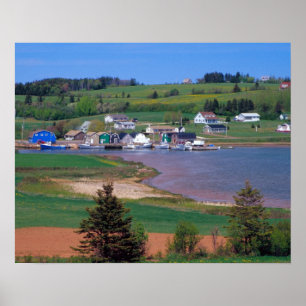 N.A. Canada, Prince Edward Island. Boats are Poster