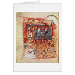 N.A.L 2334 fol.10v Noah's Ark, from 'De Tours Pent