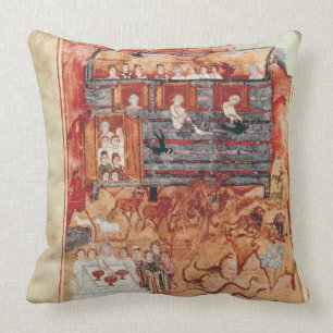 N.A.L 2334 fol.10v Noah's Ark, from 'De Tours Pent Cushion