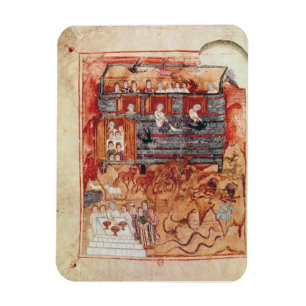 N.A.L 2334 fol.10v Noah's Ark, from 'De Tours Pent Magnet