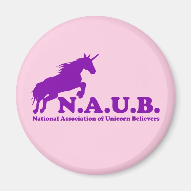 N.A.U.B Unicorn Believers Magnet (Front)
