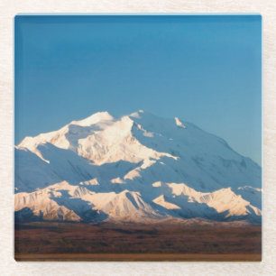 N.A., USA, Alaska. Mt. McKinley in Denali Glass Coaster