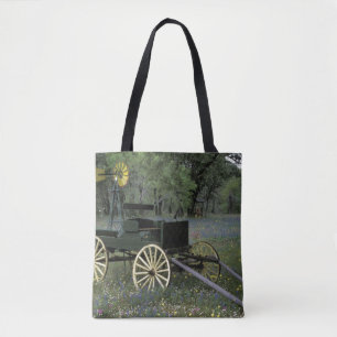 N.A., USA, Texas, Devine, Old wagon Tote Bag