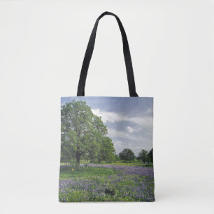 N.A, USA, Texas, Lake Buchanan, Oaks and Blue Tote Bag