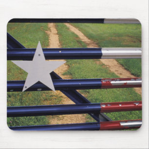 N.A., USA, Texas, Lake Buchanan, Texas flag Mouse Pad