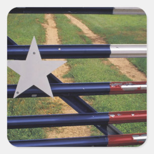 N.A., USA, Texas, Lake Buchanan, Texas flag Square Sticker