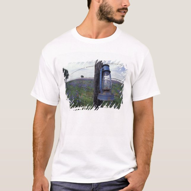 N.A., USA, Texas, Llano, Blue Lantern, Oak tree T-Shirt (Front)