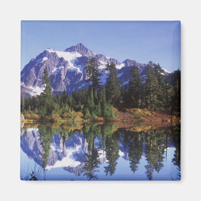 N.A., USA, Washington, Mt. Baker & Snoqualmie Magnet (Front)