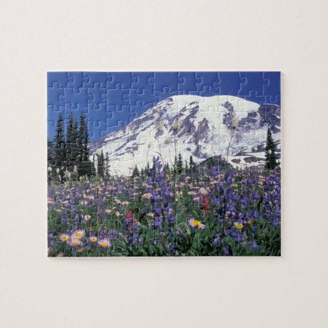 N.A., USA, Washington Mt. Rainier and Jigsaw Puzzle (Horizontal)