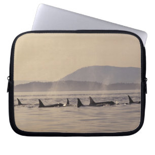 N.A., USA, Washington, San Juan Islands Orca Laptop Sleeve