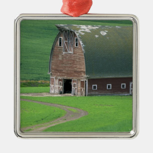 N.A., USA, Washington, Whitman County. Old Metal Tree Decoration