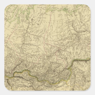 N Asia Square Sticker