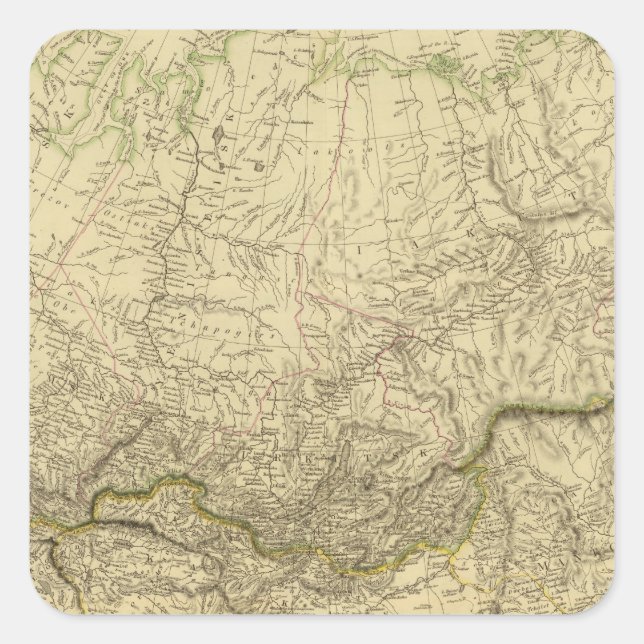 N Asia Square Sticker (Front)