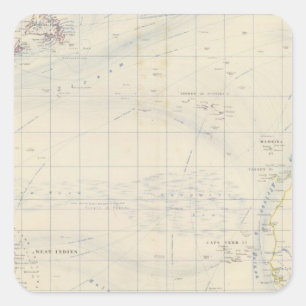 N Atlantic Ocean Square Sticker