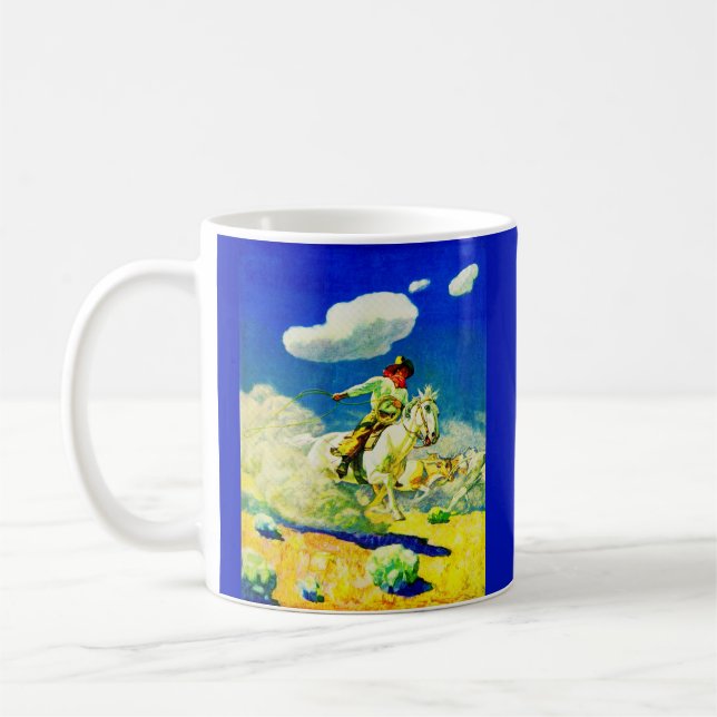 N. C. Wyeth cowboy Coffee Mug (Left)