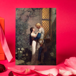 N.C. Wyeth Mediaeval Romantic Art Valentine's Day  Card