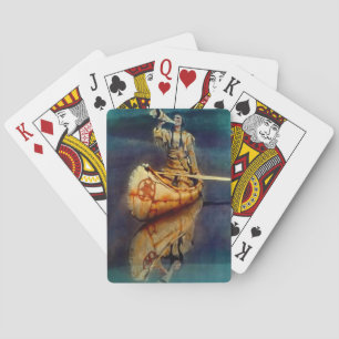 N C Wyeth Western Painting “The Moose Call” Playing Cards