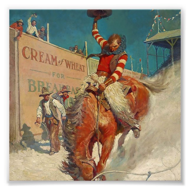 N C Wyeth Western Painting “The Rodeo” Photo Print (Front)