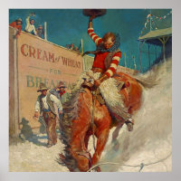 N C Wyeth Western Painting “The Rodeo”