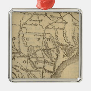 N Carolina, S Carolina Metal Tree Decoration
