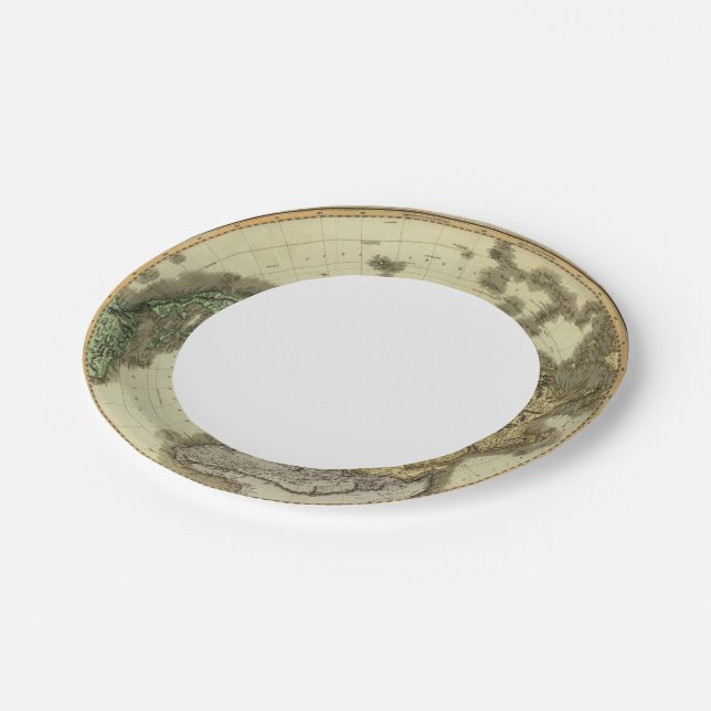 N Hemisphere Paper Plate (Angled)