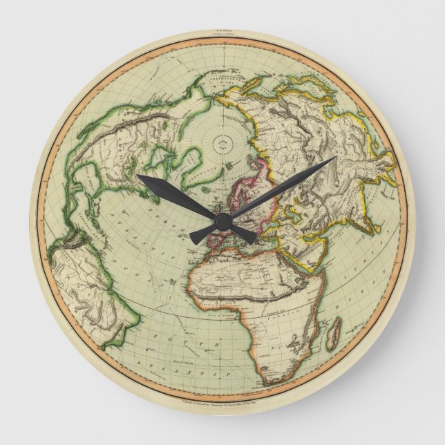 N. Hemisphere, plane of London. Large Clock (Front)