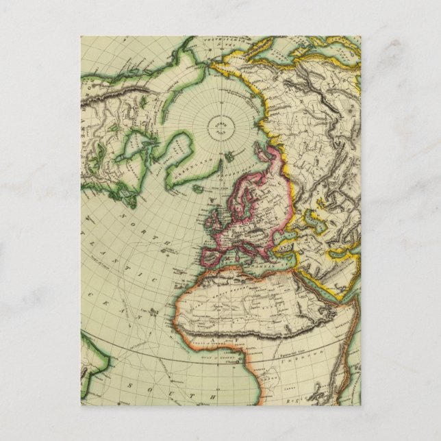 N Hemisphere, plane of London Postcard (Front)