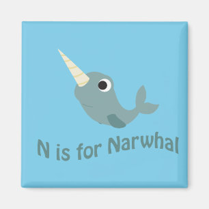 N is for Narwhal Magnet
