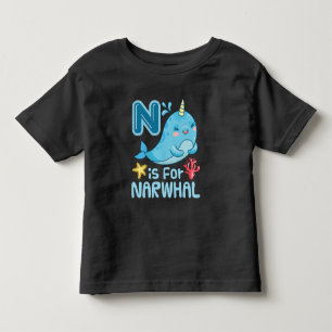 N is for Narwhal Toddler T-Shirt