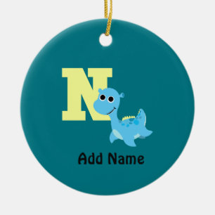 N is for Nessie Ceramic Ornament