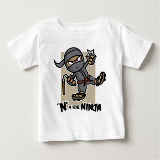 "N" is for Ninja Toddler Long Sleeve Baby T-Shirt