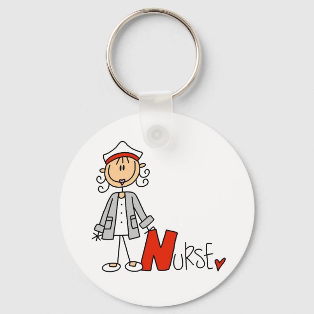 N is for Nurse Key Ring (Front)